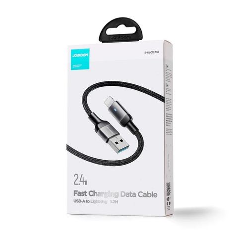كابل شاحن لايتنينج شحن سريع من جوي روم / joyroom fast charging data cable usb A to lightning
