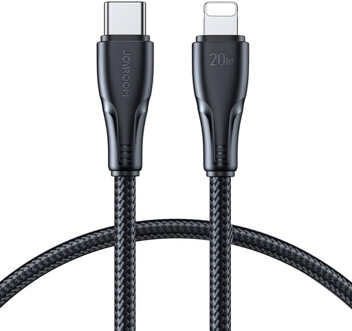  كابل سرعة تايب سي الي لايتنينج سرعة 20 واط شحن سريع من جوي روم / joyroom 20 watt fast charging data cable type C to lightning